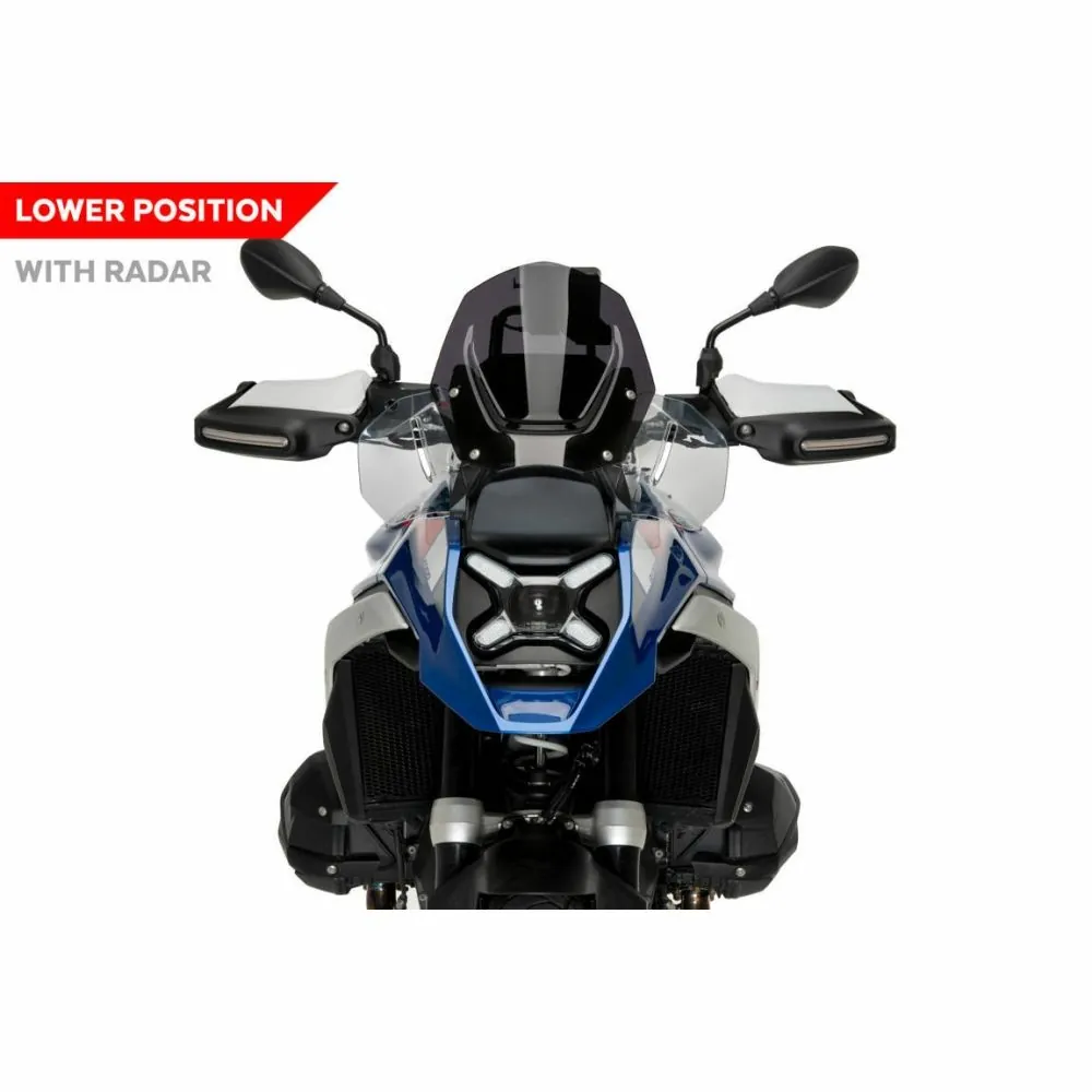 PUIG sport Screen BMW R1300GS (whit radar) / TRIPLE BLACK / TROPHY / 2023 2025 ref 21794