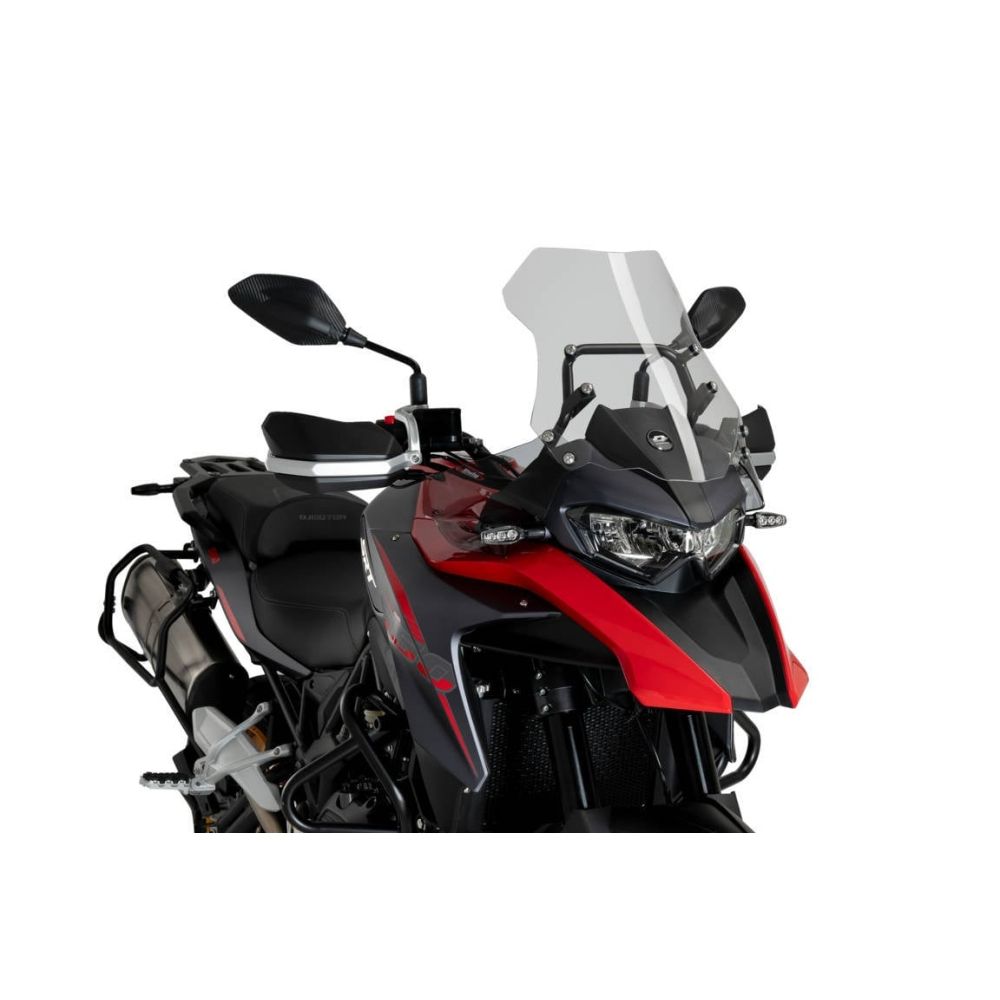 PUIG Déflecteur bulle frontale extended QJ SRT 550 / 700 / ON ROAD / X TRAIL / 2023 2024 ref 21772