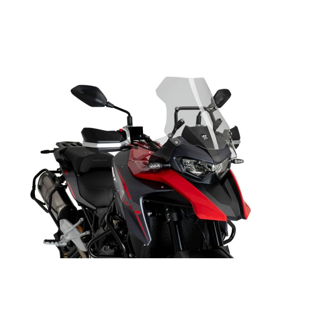 PUIG Déflecteur bulle frontale extended QJ SRT 550 / 700 / ON ROAD / X TRAIL / 2023 2024 ref 21772