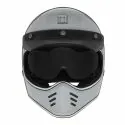 NOX motorcycle scooter cross vintage integral helmet SEVENTY gloss nardo grey