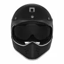NOX casque intégral cross vintage moto scooter SEVENTY noir mat