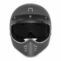 NOX motorcycle scooter cross vintage integral helmet SEVENTY matt titanium