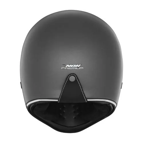 NOX motorcycle scooter cross vintage integral helmet SEVENTY matt titanium