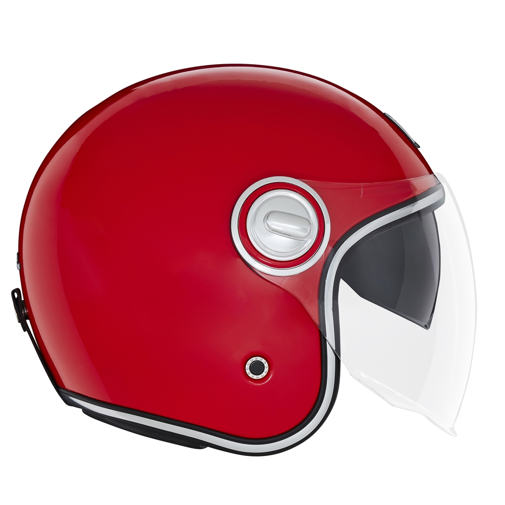 NOX vintage jet helmet moto scooter HERITAGE red
