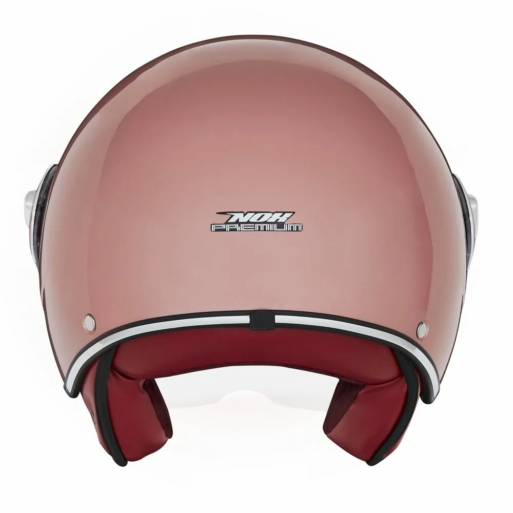 NOX vintage jet helmet moto scooter IDOL gold pink