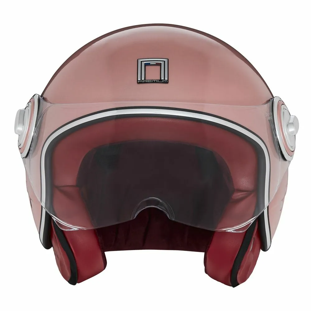 NOX casque jet vintage moto scooter IDOL rose or