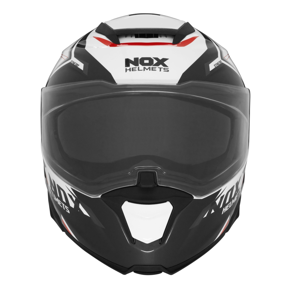 NOX casque modulable moto scooter N967 SYNCHRO Blanc / Rouge
