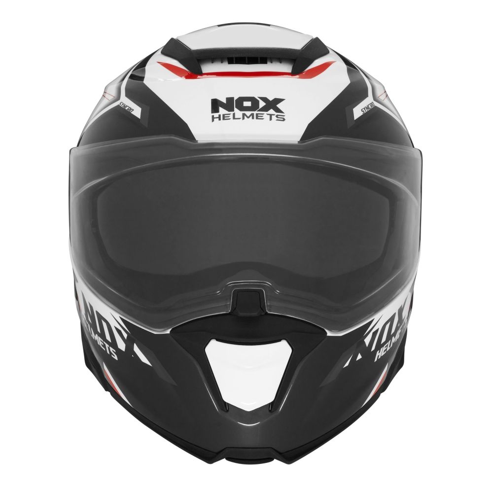 NOX modular helmet moto scooter N967 SYNCHRO White / Red