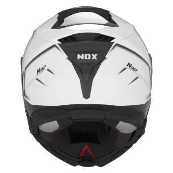 NOX modular helmet moto scooter N967 SYNCHRO White / Red