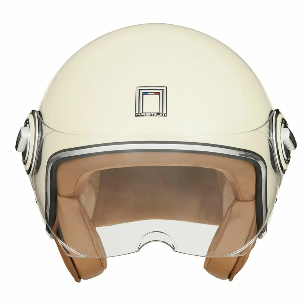 NOX casque jet vintage moto scooter IDOL crème