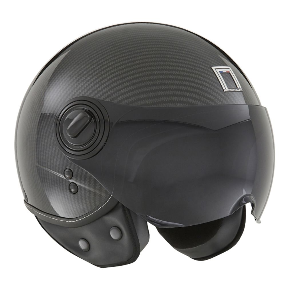 NOX vintage jet helmet moto scooter IDOL carbon effect