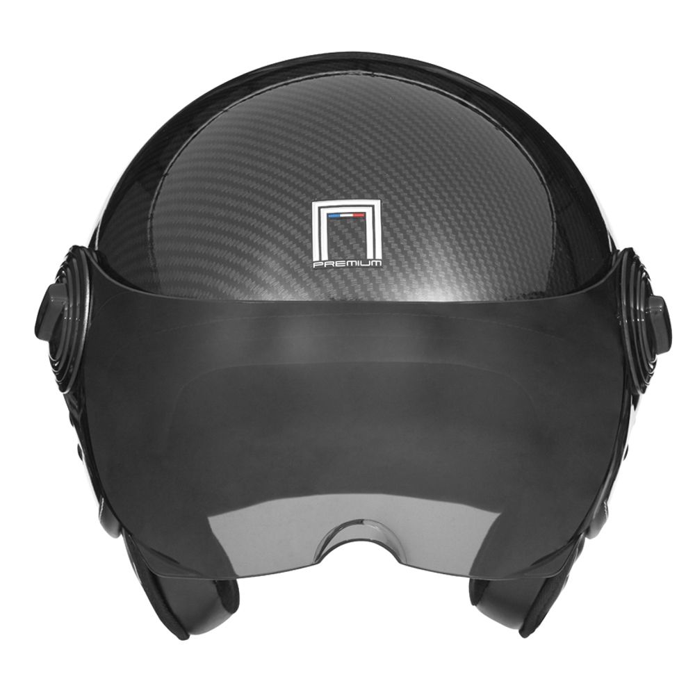 NOX vintage jet helmet moto scooter IDOL carbon effect