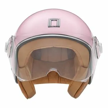 NOX casque jet vintage moto scooter IDOL rose brillant