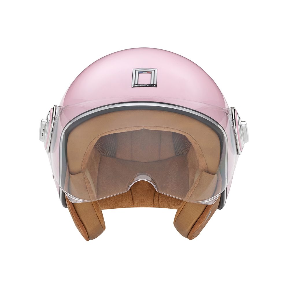 NOX casque jet vintage moto scooter IDOL rose brillant