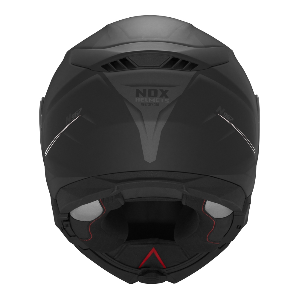 NOX modular helmet moto scooter N967 SYNCHRO matt black / white
