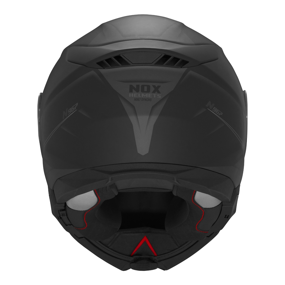 NOX casque modulable moto scooter N967 SYNCHRO noir mat  / titane