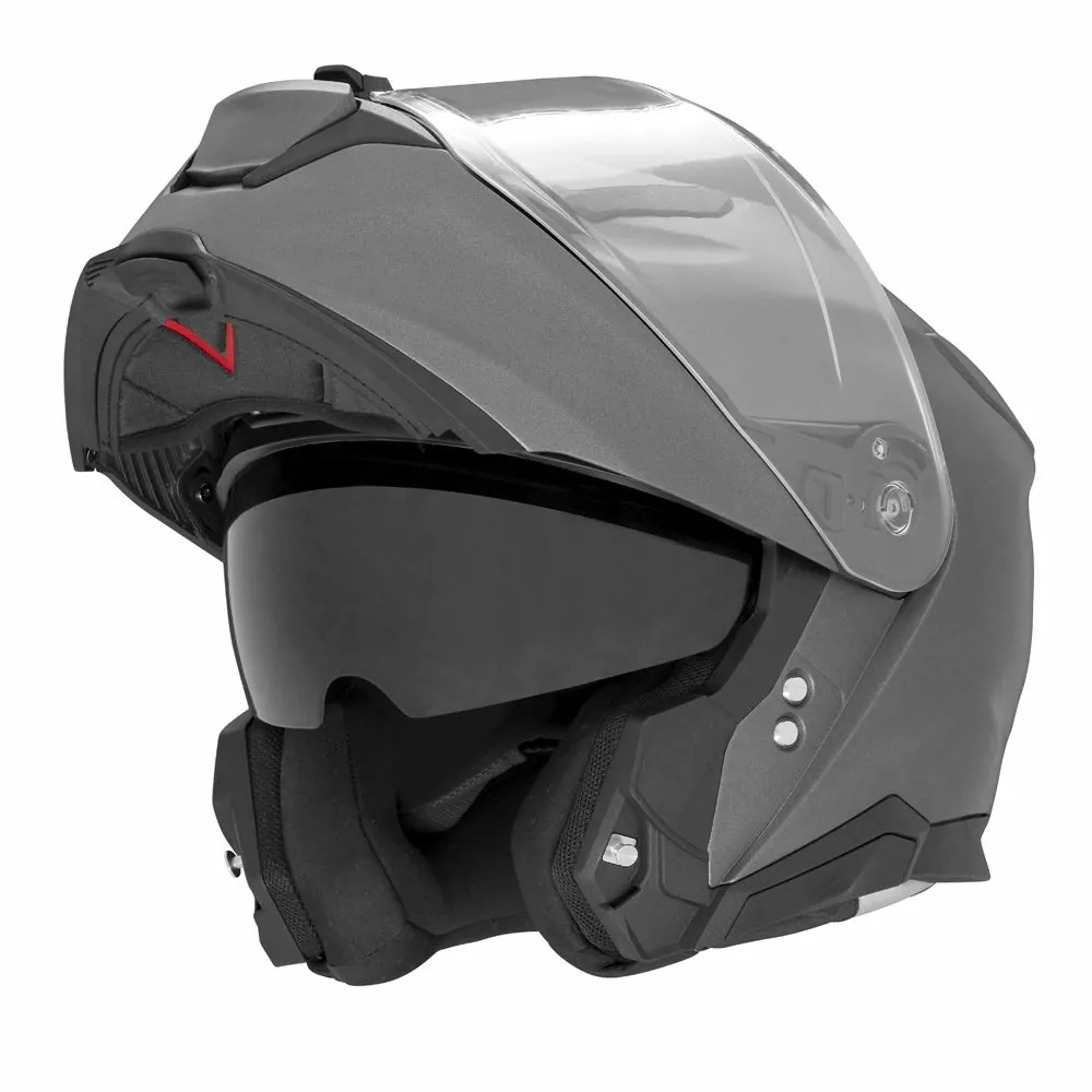 NOX casque modulable moto scooter N967 SYNCHRO noir mat  / titane