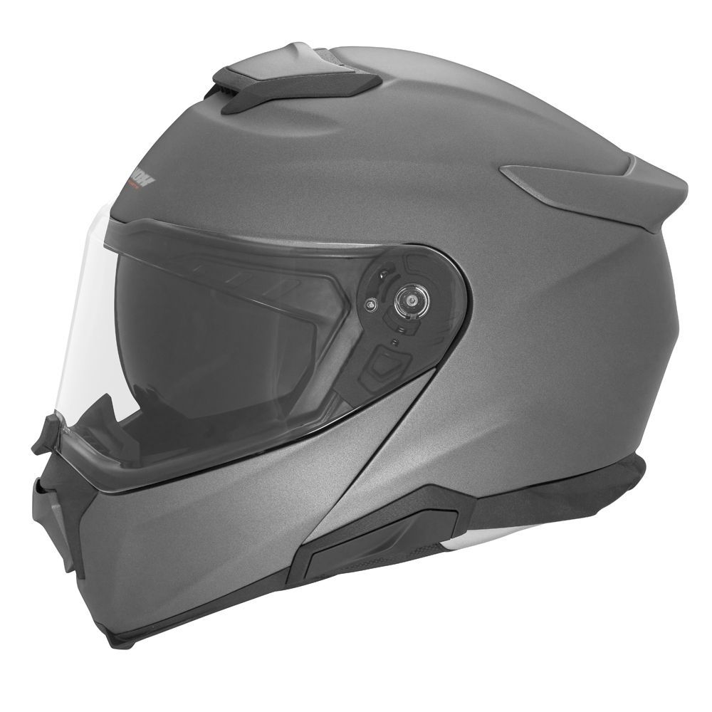 NOX casque modulable moto scooter N967 SYNCHRO noir mat  / titane