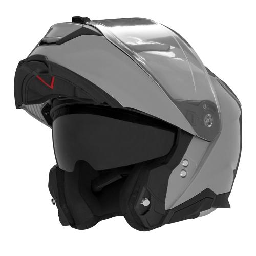 NOX casque modulable moto scooter N967 bleu métallisé