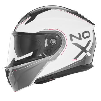 NOX modular helmet moto scooter N967 white / red