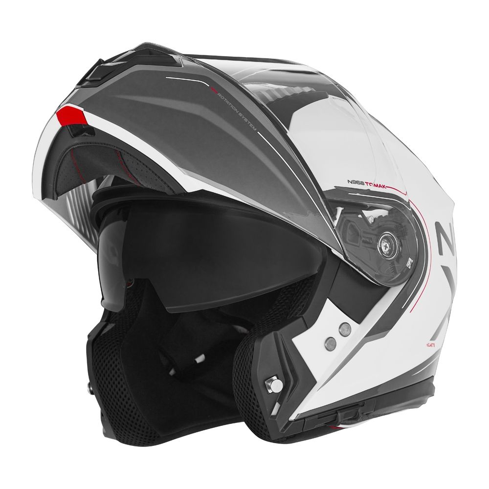 NOX modular helmet moto scooter N967 white / red