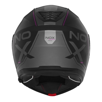 NOX casque modulable moto scooter N968 TOMAK noir mat / rose