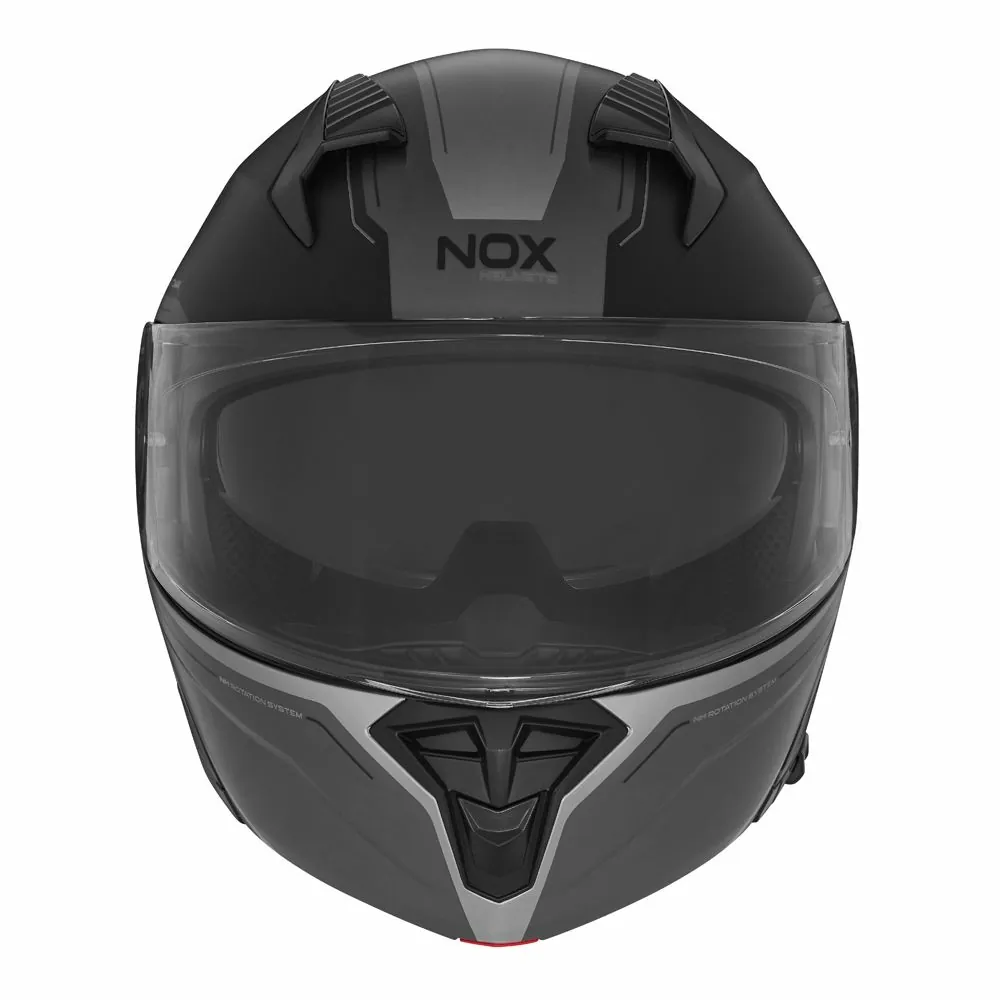 NOX casque modulable moto scooter N968 TOMAK noir mat / rouge