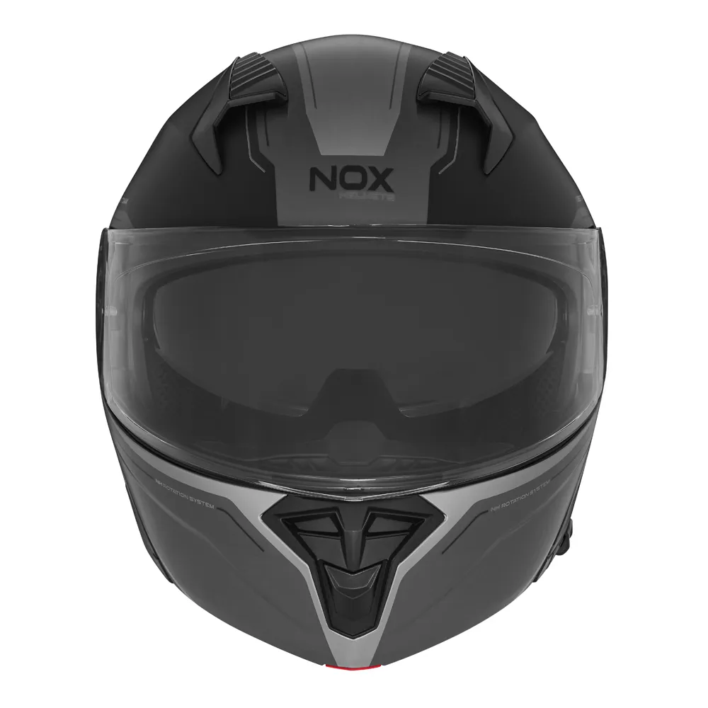NOX modular helmet moto scooter N968 TOMAK matt black / titanium