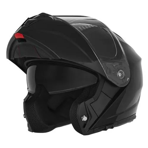 NOX casque modulable moto scooter N968 noir brillant