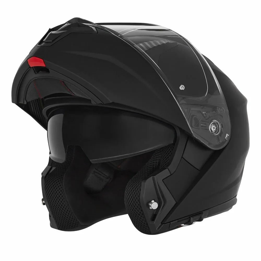 NOX casque modulable moto scooter N968 noir brillant