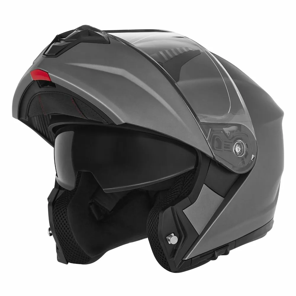 NOX casque modulable moto scooter N968 titane mat