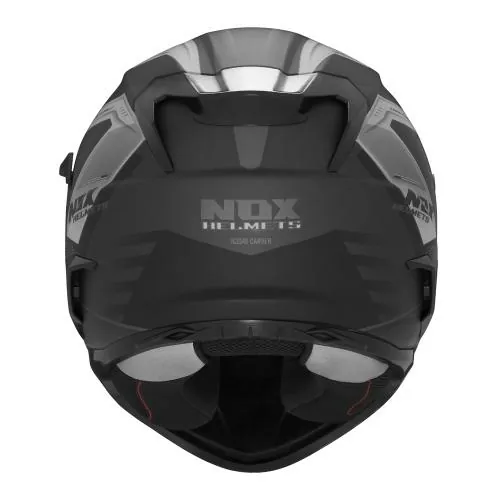 NOX casque intégral moto scooter N304S CARVER noir mat / titane