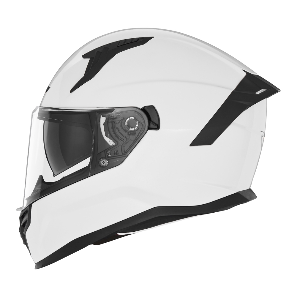NOX casque intégral moto scooter N401 blanc perle