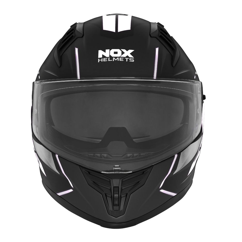 NOX full face helmet moto scooter N401 XENO matt black / white