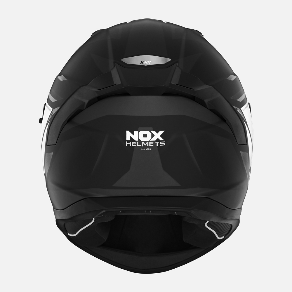 NOX full face helmet moto scooter N401 XENO matt black / white