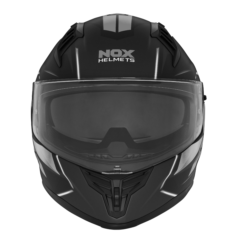 NOX casque intégral moto scooter N401 XENO noir mat / titane
