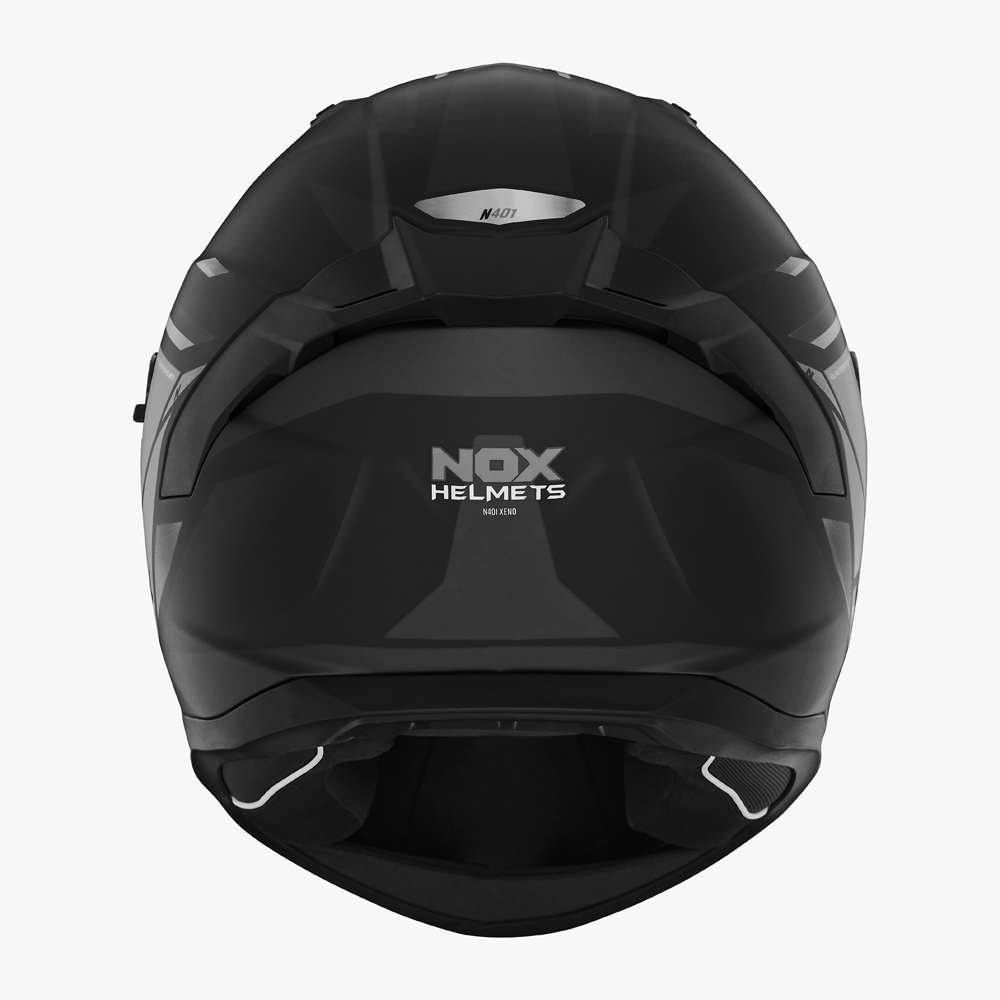 NOX casque intégral moto scooter N401 XENO noir mat / titane