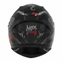 NOX full face helmet moto scooter N401 XENO matt black / red