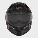 NOX full face helmet moto scooter N401 XENO matt black / red