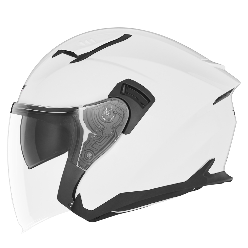 NOX jet helmet moto scooter N242 GLITTER pearl white