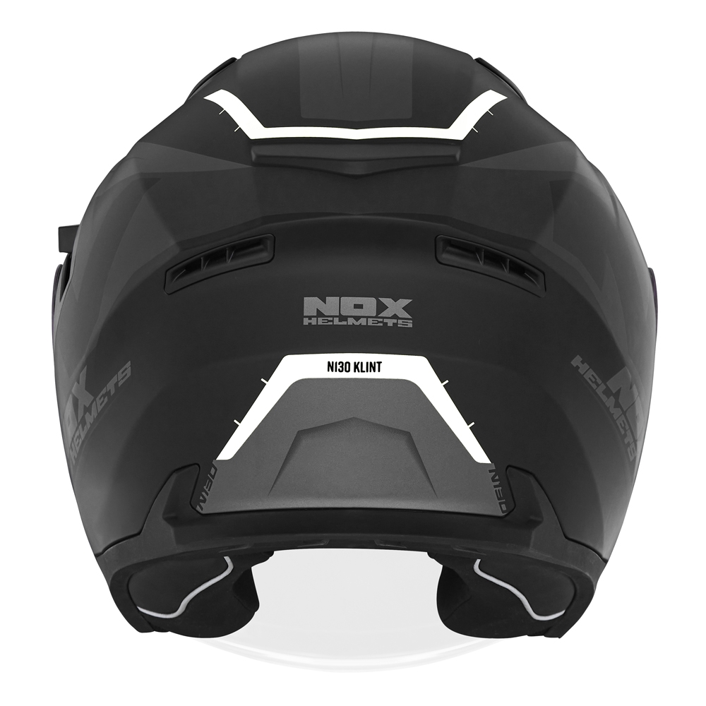 NOX jet helmet moto scooter N130 KLINT matt black / white
