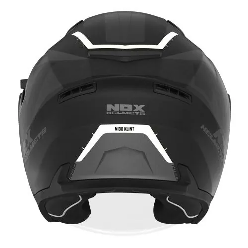 NOX casque jet moto scooter N130 KLINT noir mat / blanc