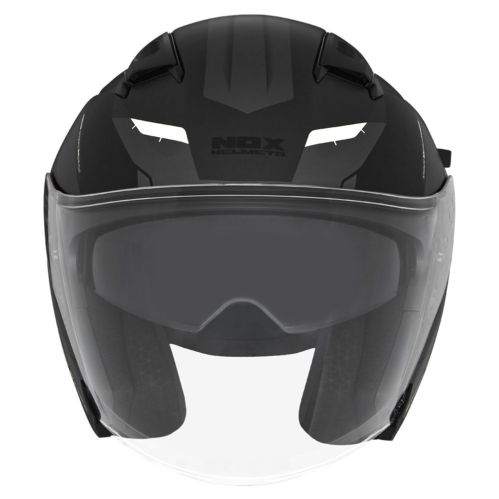 NOX jet helmet moto scooter N130 KLINT matt black / white