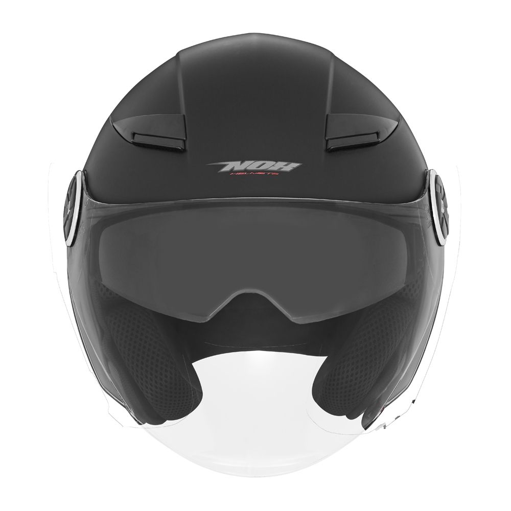 NOX casque jet moto scooter N130 KLINT noir mat / titane