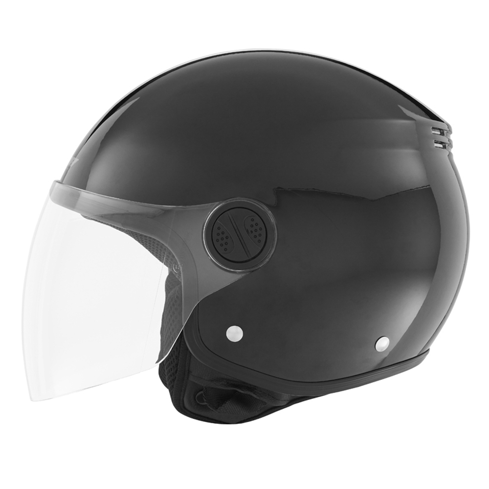 NOX jet helmet moto scooter N608 shiny black