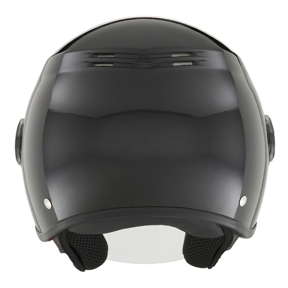 NOX casque jet moto scooter N608 noir brillant