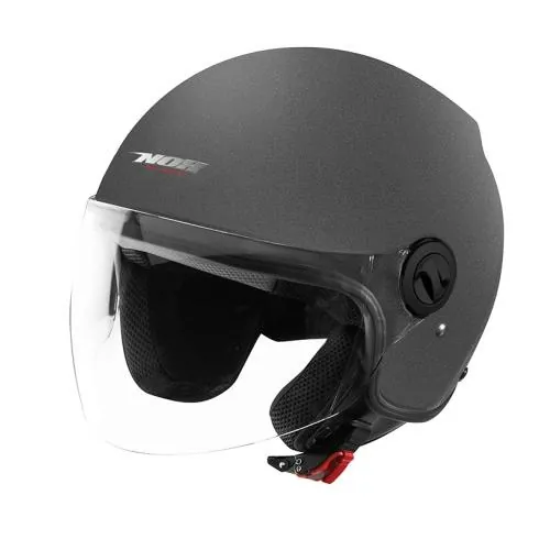 NOX casque jet moto scooter N608 titane mat