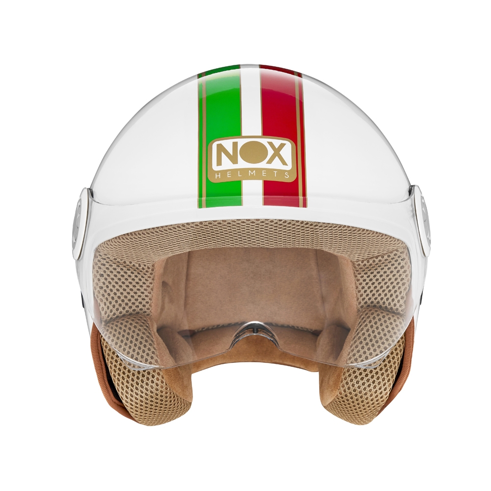 NOX casque jet moto scooter N210 EVO blanc / italie