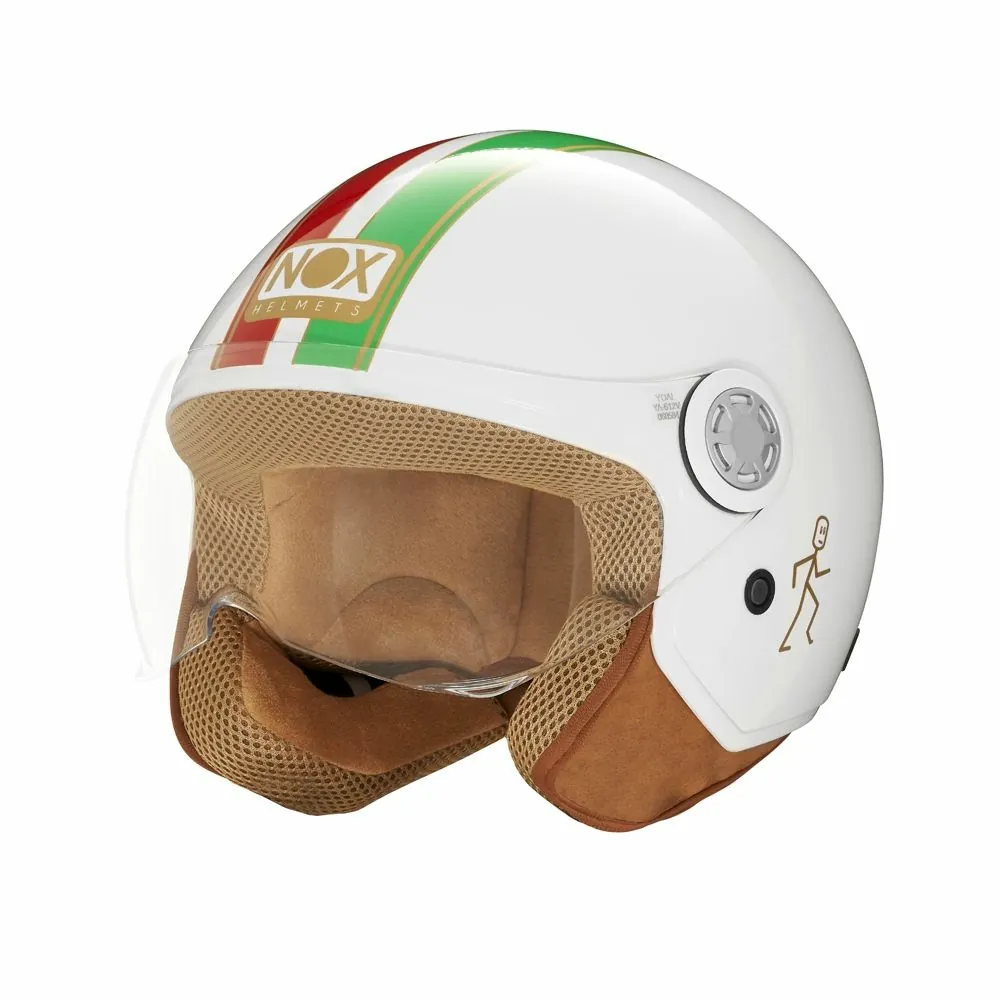 NOX jet helmet moto scooter N210 EVO white / italy