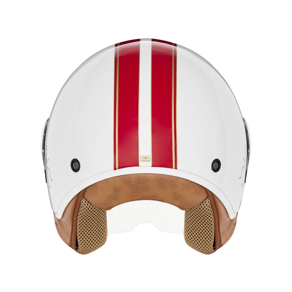 NOX jet helmet moto scooter N210 EVO white / red